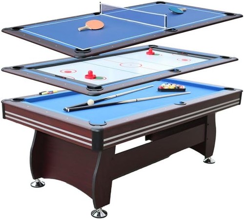 7ft pool table multi games - table,