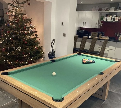 7ft rustic oak with green - rustic,