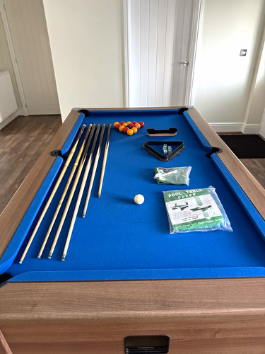 Dpt 7ft pool table - pool, blue